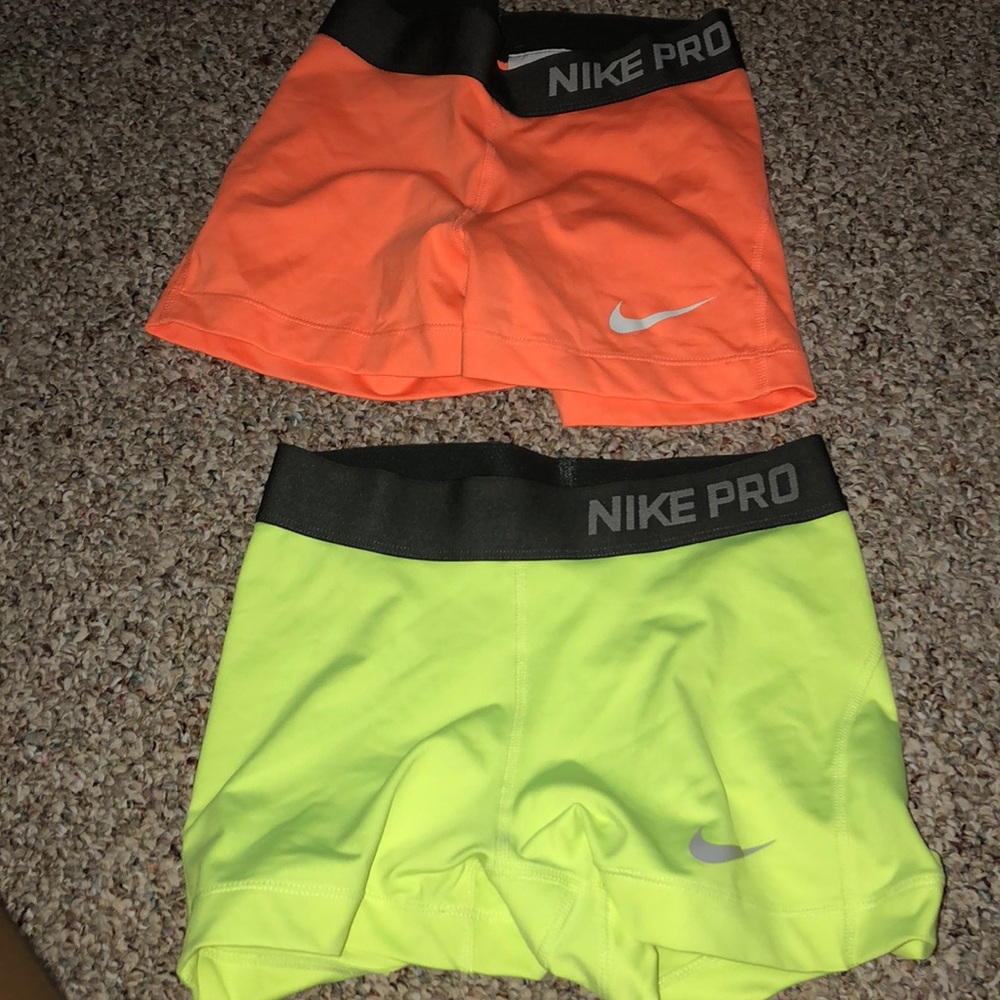 Nike pro neon spandex